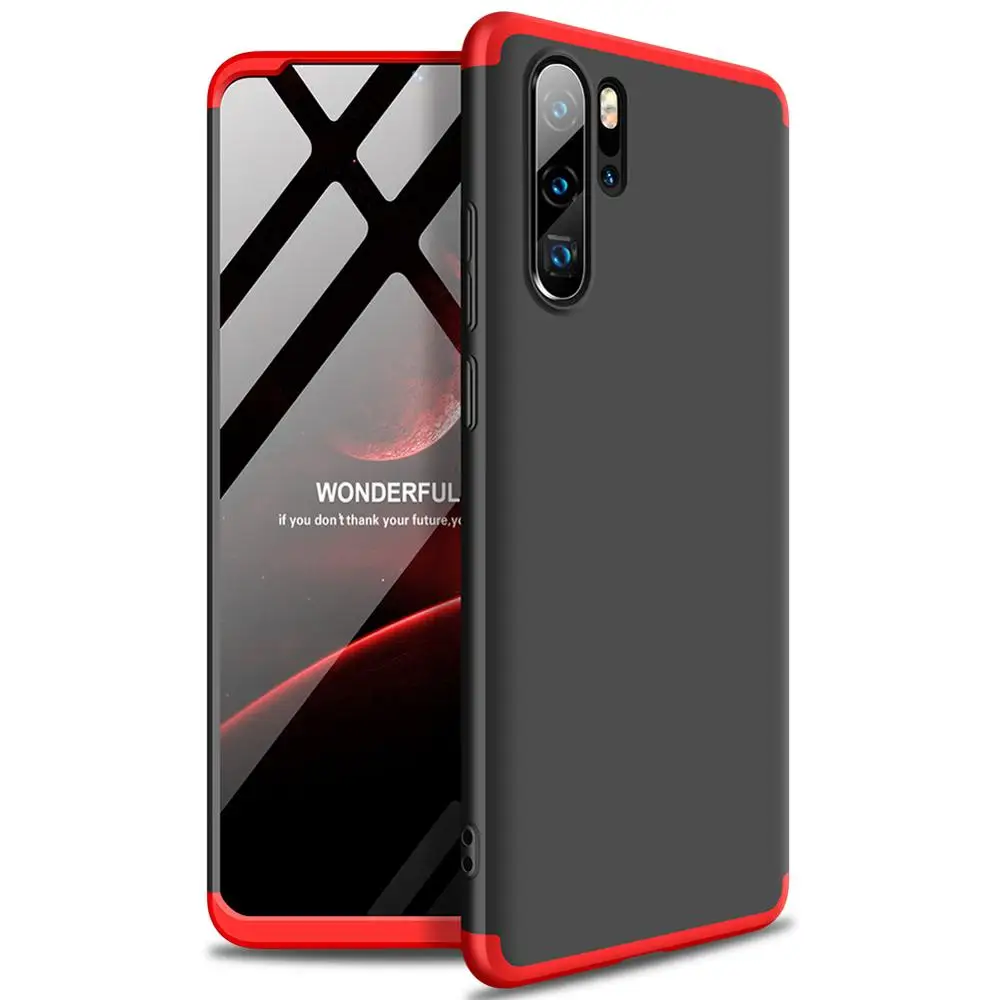 OTAO Eco friendly Phone Case For Huawei P30 P20 Lite P10 Plus Y6 Y7 Y9 Y5 Pro 3 in 1 Combination Hybrid Shock proof Case Cover