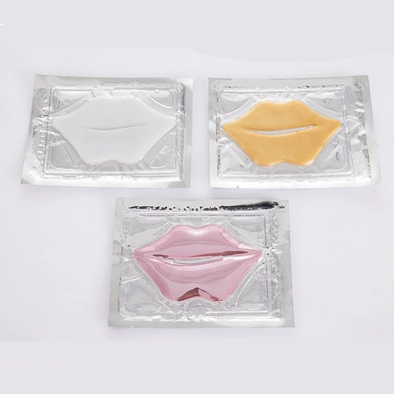 

OMG lipmask 1 piece custom hydrogel glitter gold collagen mascarilla de labios private label organic pink lip sleeping mask