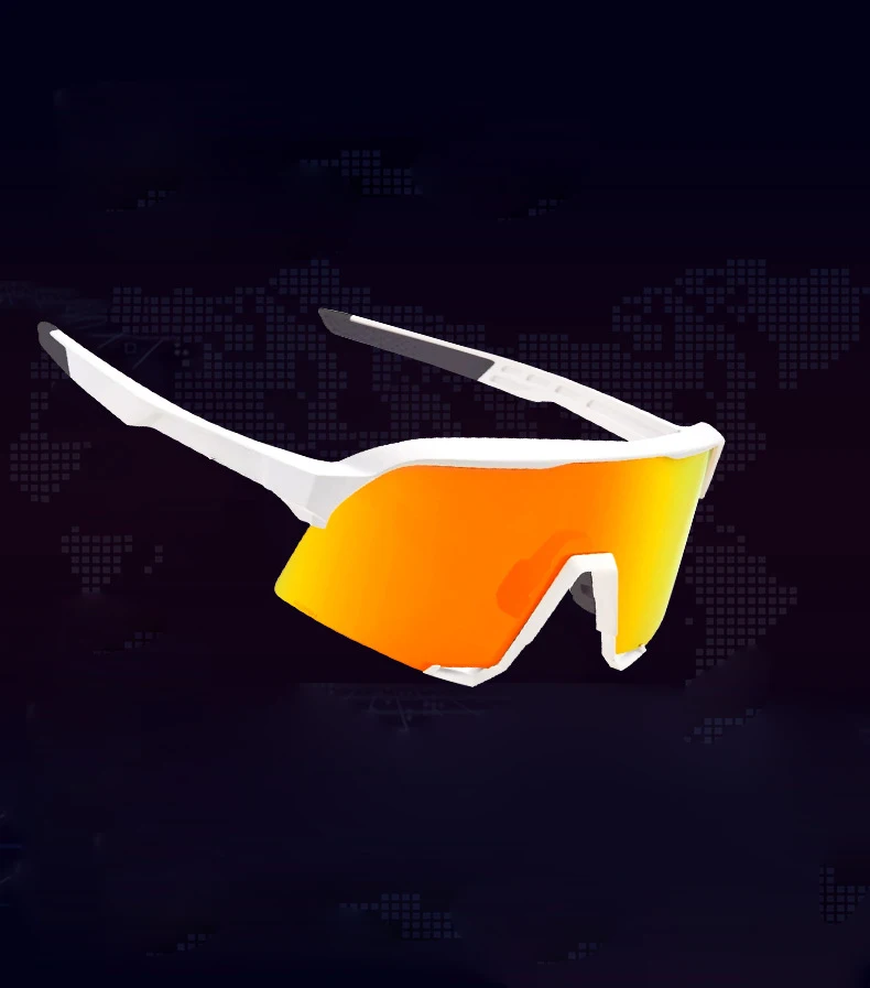 

2021 high quality mens glasses big oversize ski cycling one lens custom logo TR90 polarized pit sports sunglasses
