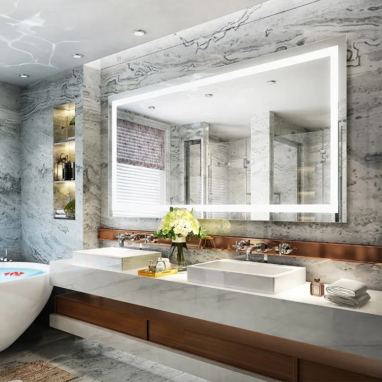 Eterna Led Backlit Waterproof Hotel Backlit Bathroom Mirrors With