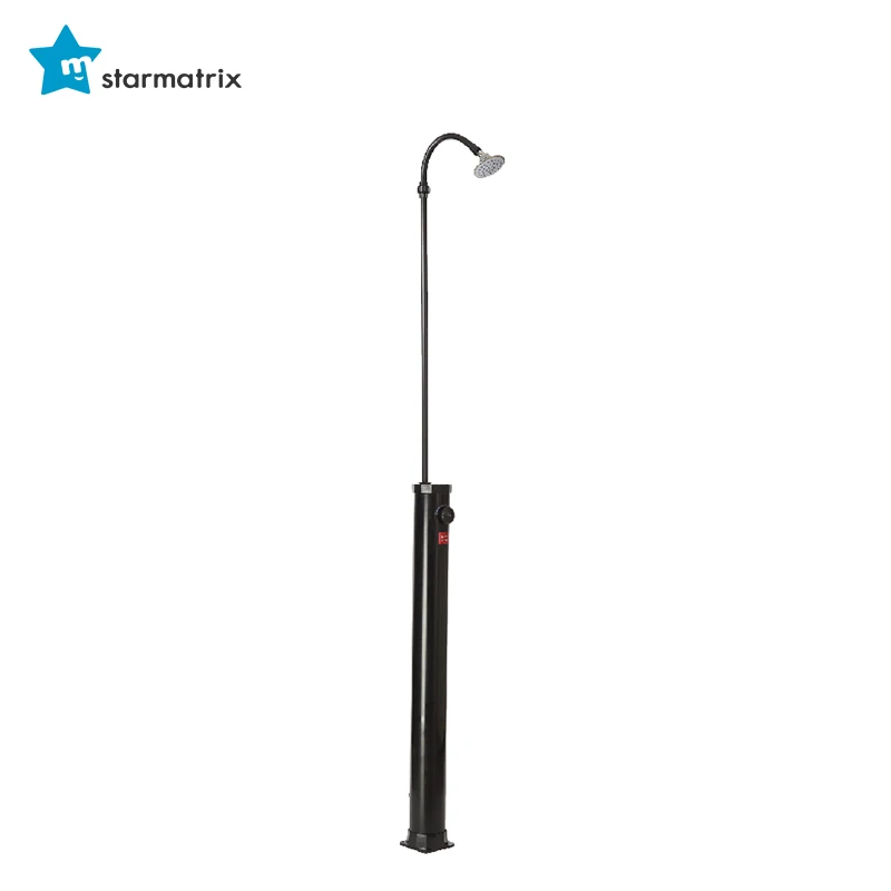 

starmatrix D8L black pvc solar outdoor shower for pool 9L