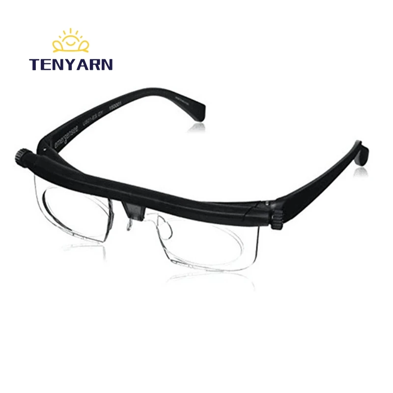 

Adjustable Strength Lens Eyewear Variable Focus Distance Vision Zoom Glasses Protective Magnifying Glasses With Storage Bag, Customize color