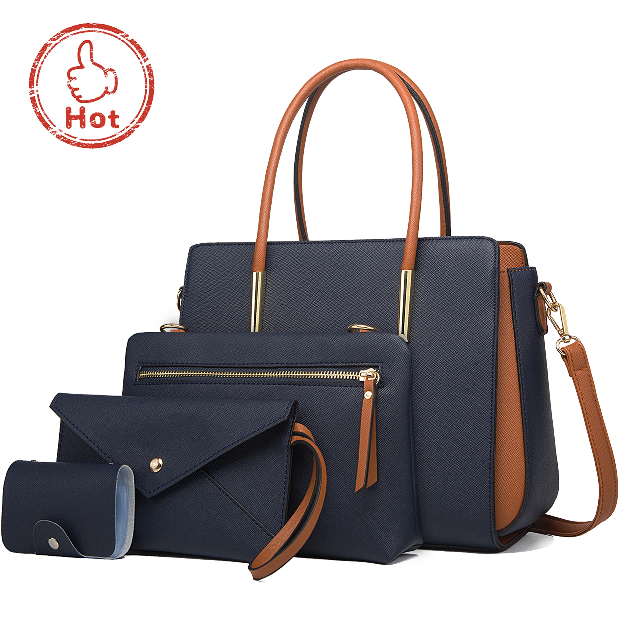 

2021 high quality womens summer bags set 4pcs trendy lady fashion handbag bag