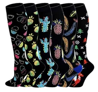 

Medical Sport Compression Socks 20-30 mmhg Custom cute patterns funny design socks