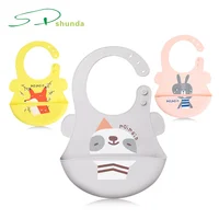 

Baby Feeding Unisex Clothing Easily Wipe Clean Comfortable Soft Waterproof Silicone Waterproof Bibs for Toddlers 10-72 Months