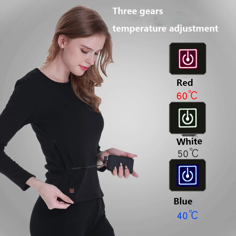 Full Set Skinfriendly Smart Battery Heated Long Underwear Heated Ski