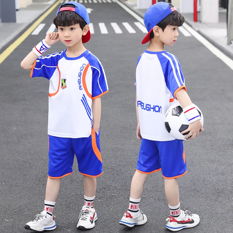 

Solid Color Boy Clothes Clothing Set Waffle Fabric Kids Shorts Set Summer kids Boy's Clothing Set