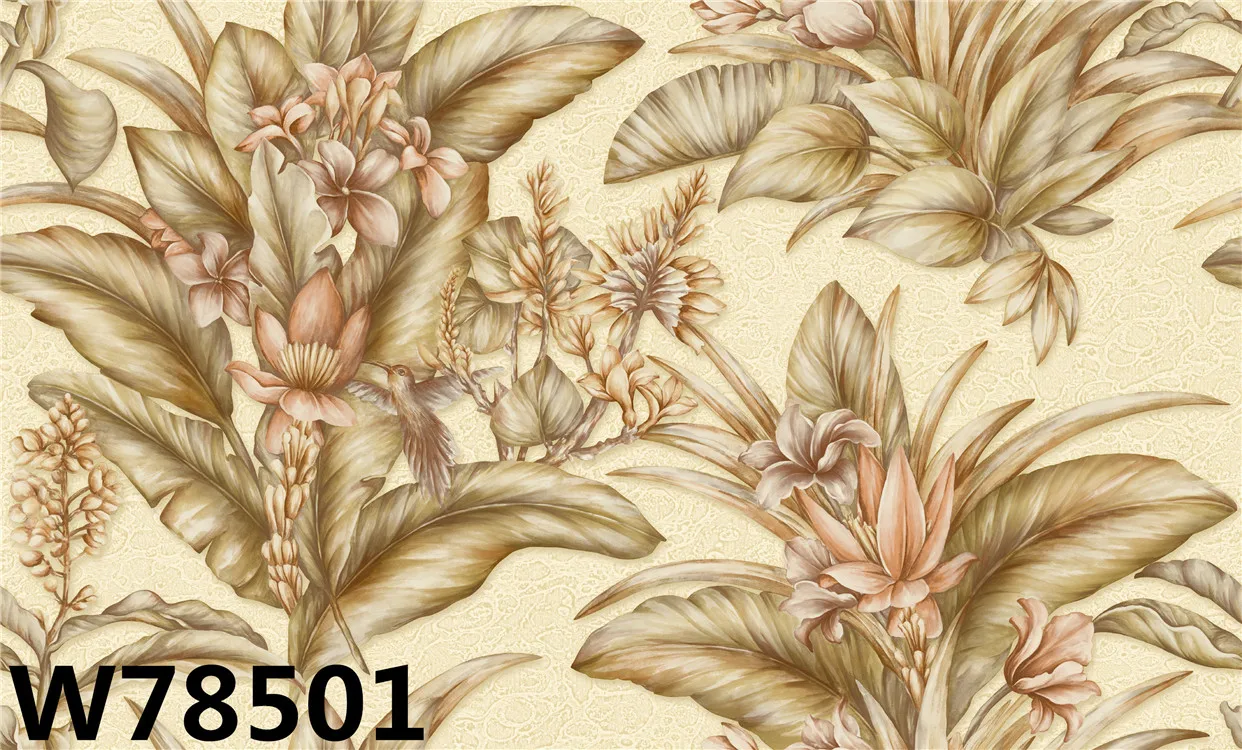 2020 home decoration botanical wallpapers/wall coating