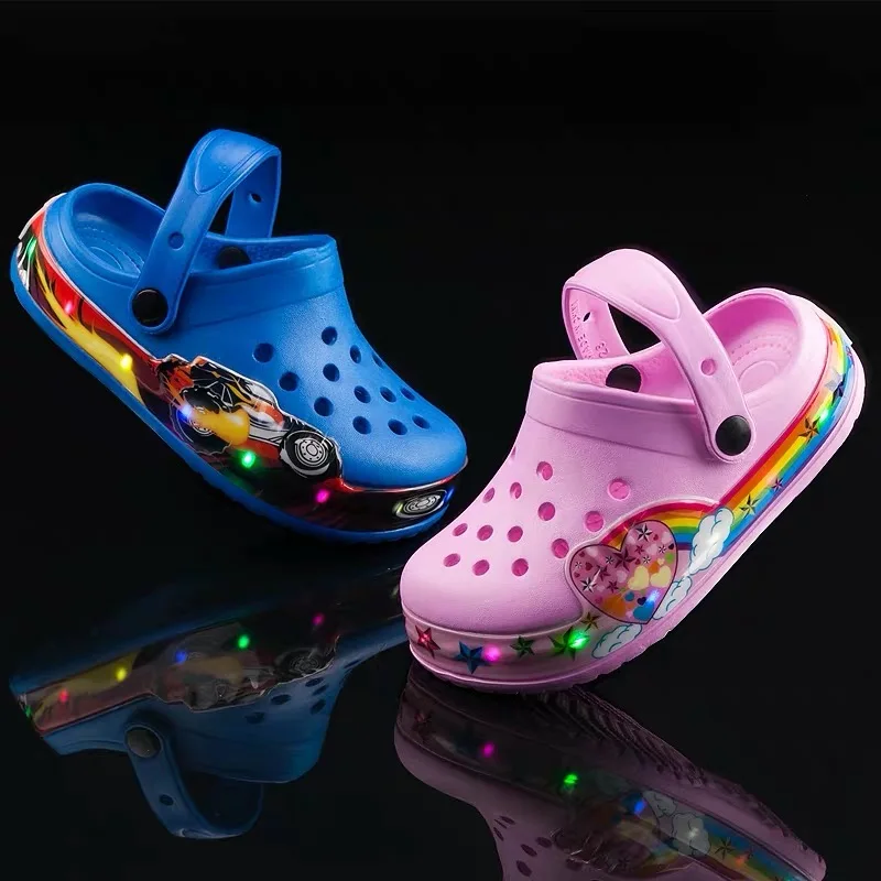 

New Invention 2020 Children EVA Light Clogs LED Shoes For Baby Light Shoes Kids Sandals