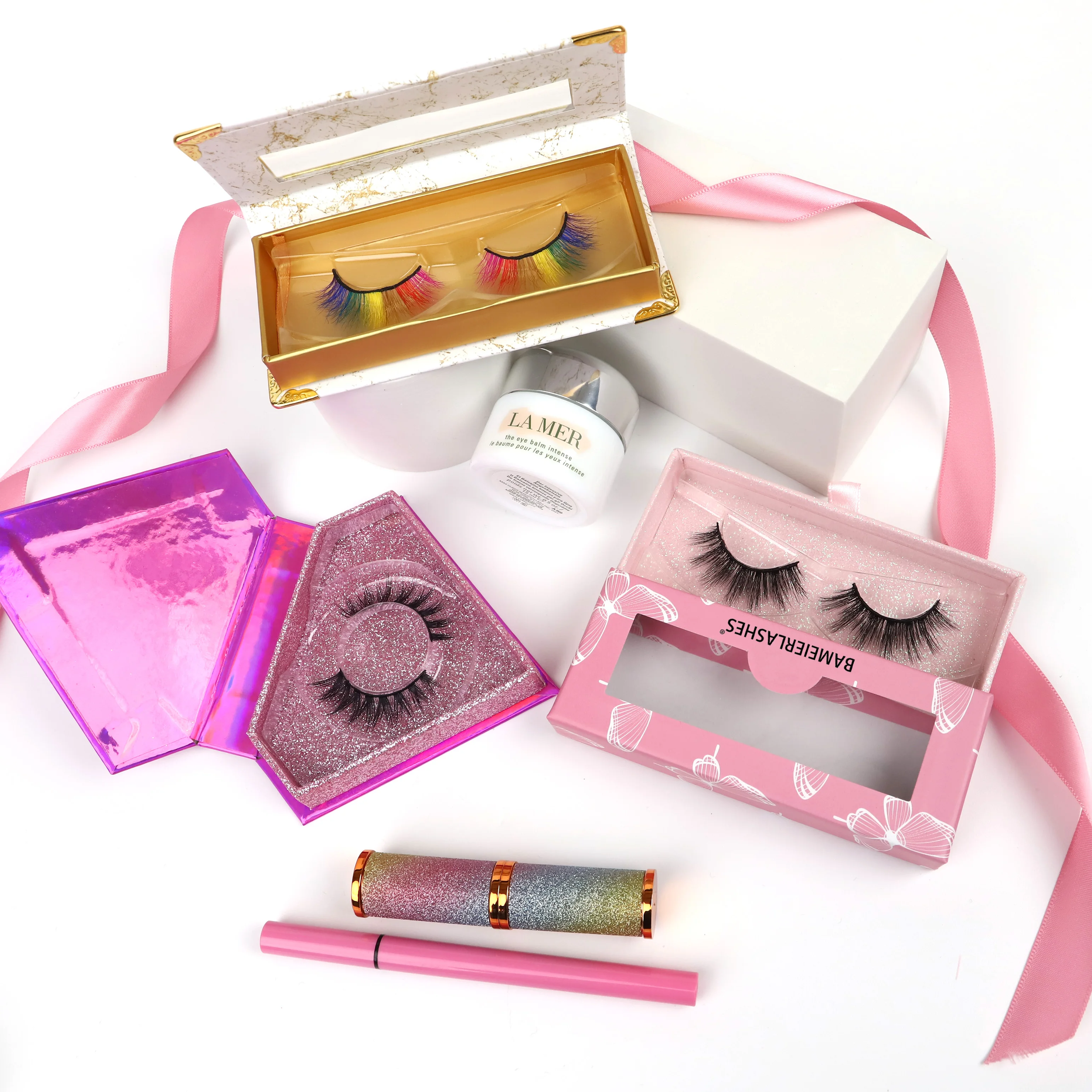 

Wholesale Private Label Eyelashes 3D False Lashes Full Strip Mink lashes