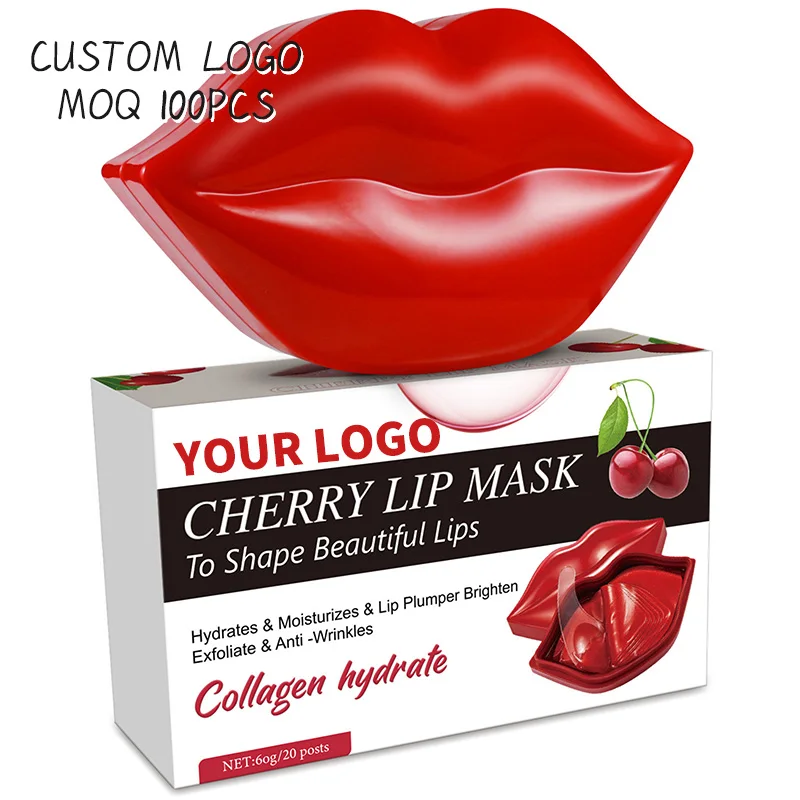 

Private Label Skin care Organic Hydrating Plumper Collagen Cherry Lip Mask