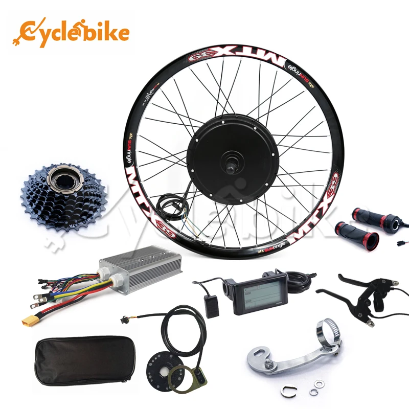 

Superpower Ncyclebike 48v -72v 3000w Rear Wheel electric bike conversion kit with sine wave controller