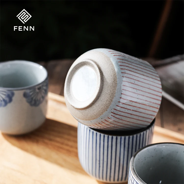 product fenn new fashion japanese style round shape 200ml handmade tea cups manufacturers vintage coffee cup ceramic wholesale for gift-64