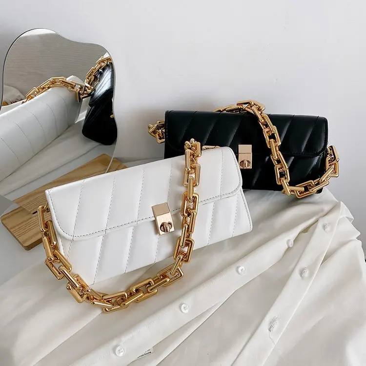

Women's shoulder phone bag fashion designer PU leather chain hand bags