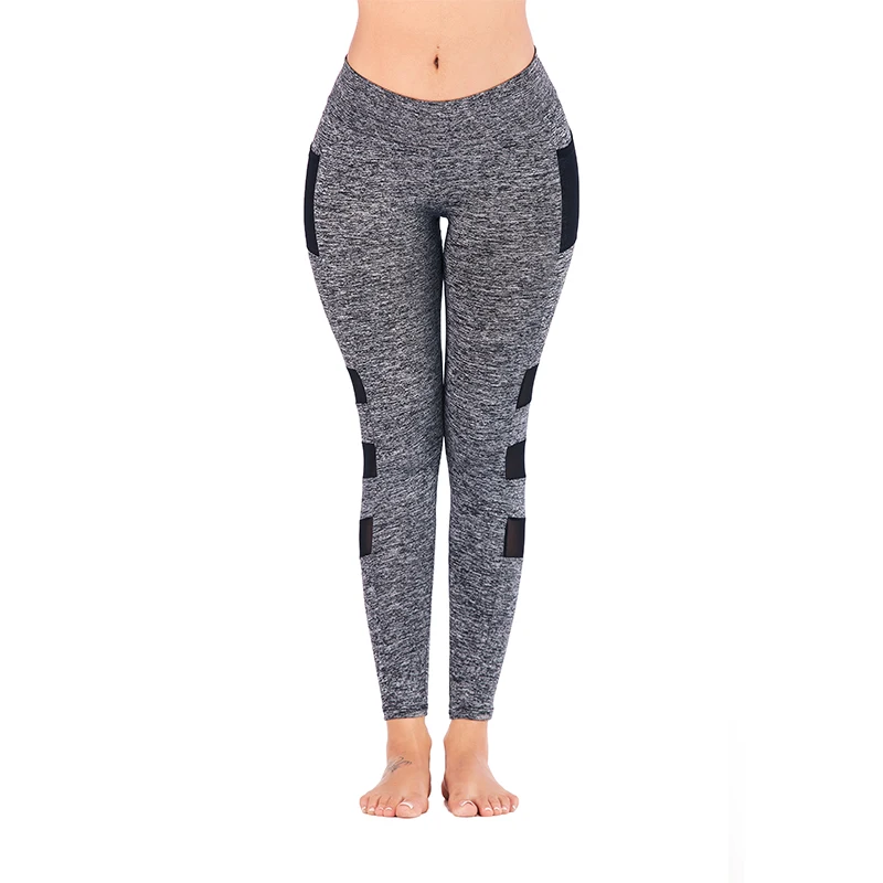 Polyester/spandex Yoga Pants With Pockets For Women Quick Dry Workout ...
