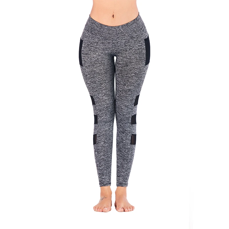 Polyester/spandex Yoga Pants With Pockets For Women Quick Dry Workout