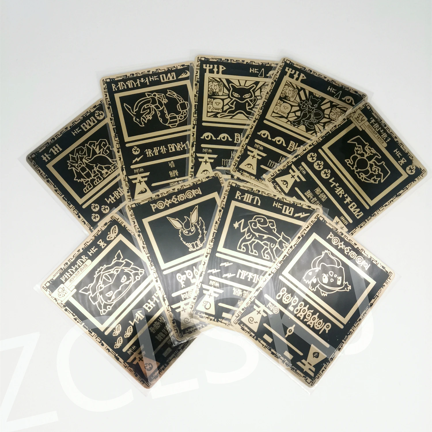 

2022 Hot Selling Playing Card Charizard Pokemon Cards Photos Printing Deutsch Japanese English Metal Gold Pokemon Cards Metal G