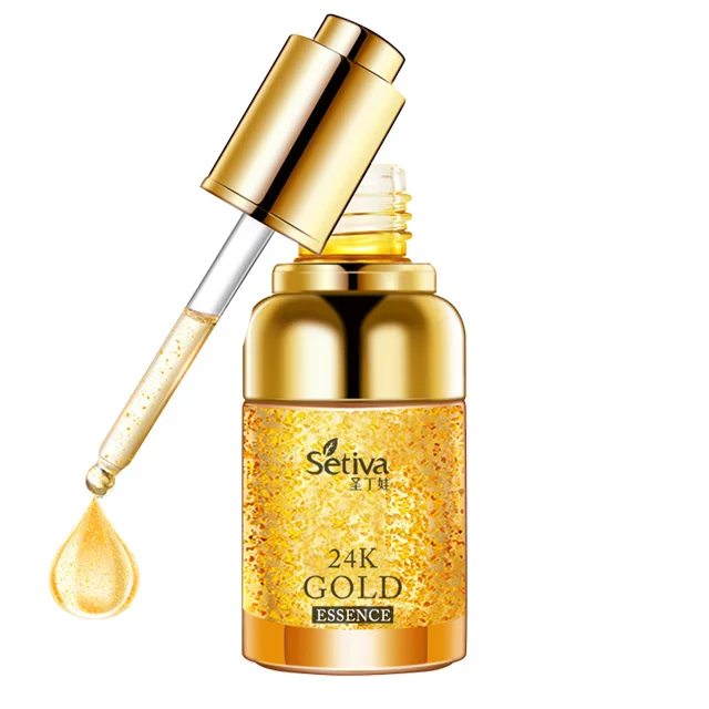

24k pure gold foil essence oil for skin care anti-wrinkle