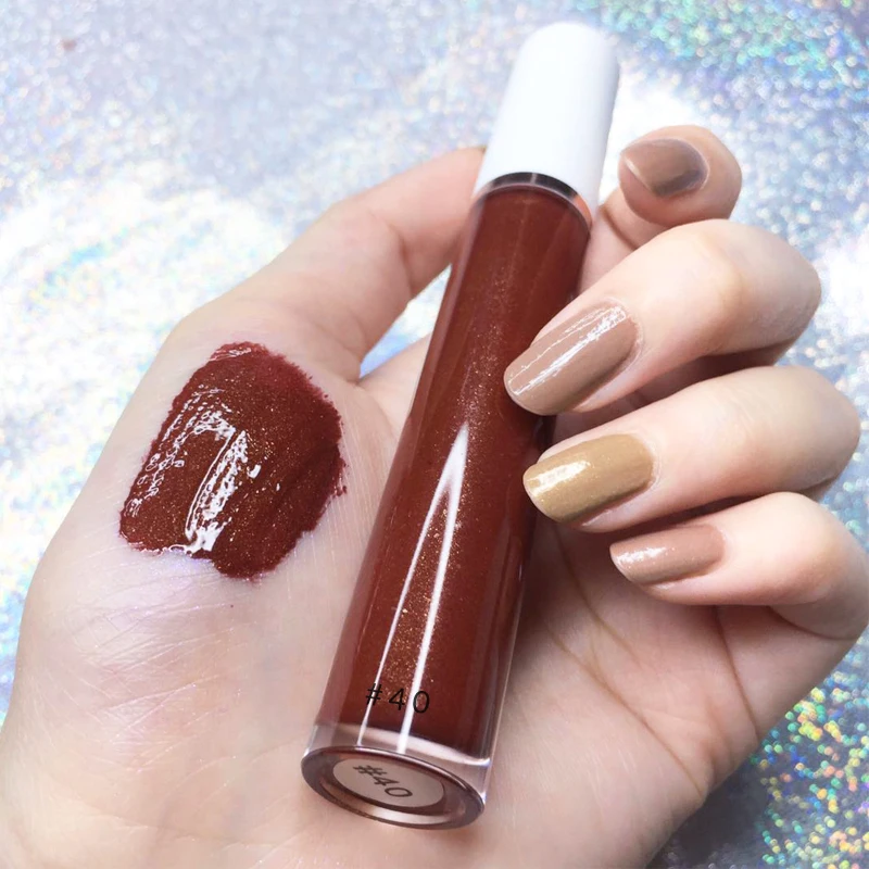 

Popular design 64 shades nude no logo lip gloss