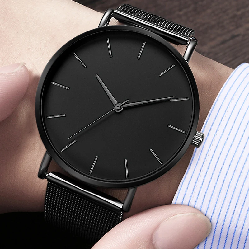 

Casual Men Simple Metal Watch Quartz Watches