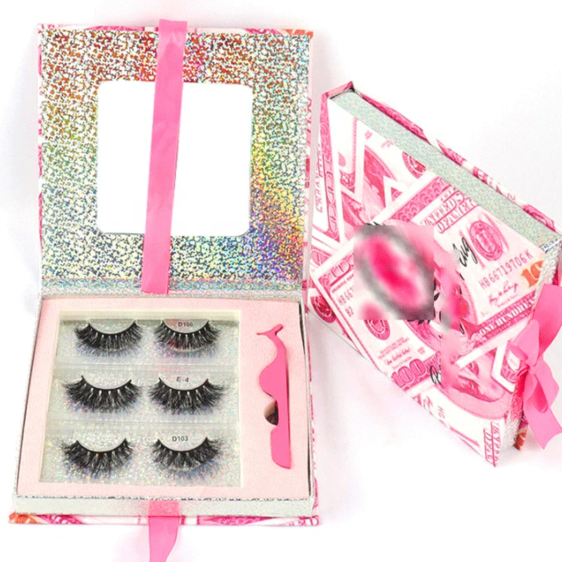 

wholesale lashes 3d real mink eyelashes vendor 25mm lashes custom private label eyelash packaging box