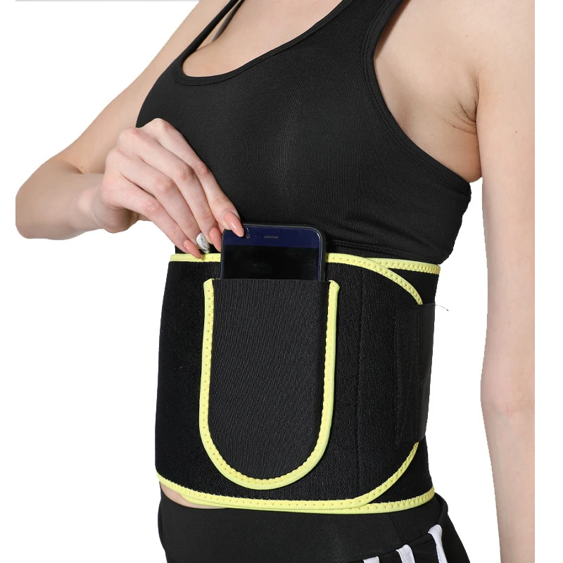 

Neoprene Adjustable fitness slimming Body Shape Sport Girdle Belt Stomach Fat Burner with Phone Bag, 12 color