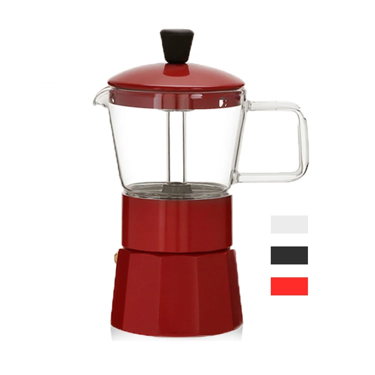 

New Design Customized Classical Aluminum Italian Espresso Stovetop Coffee Maker Moka Coffee Pot