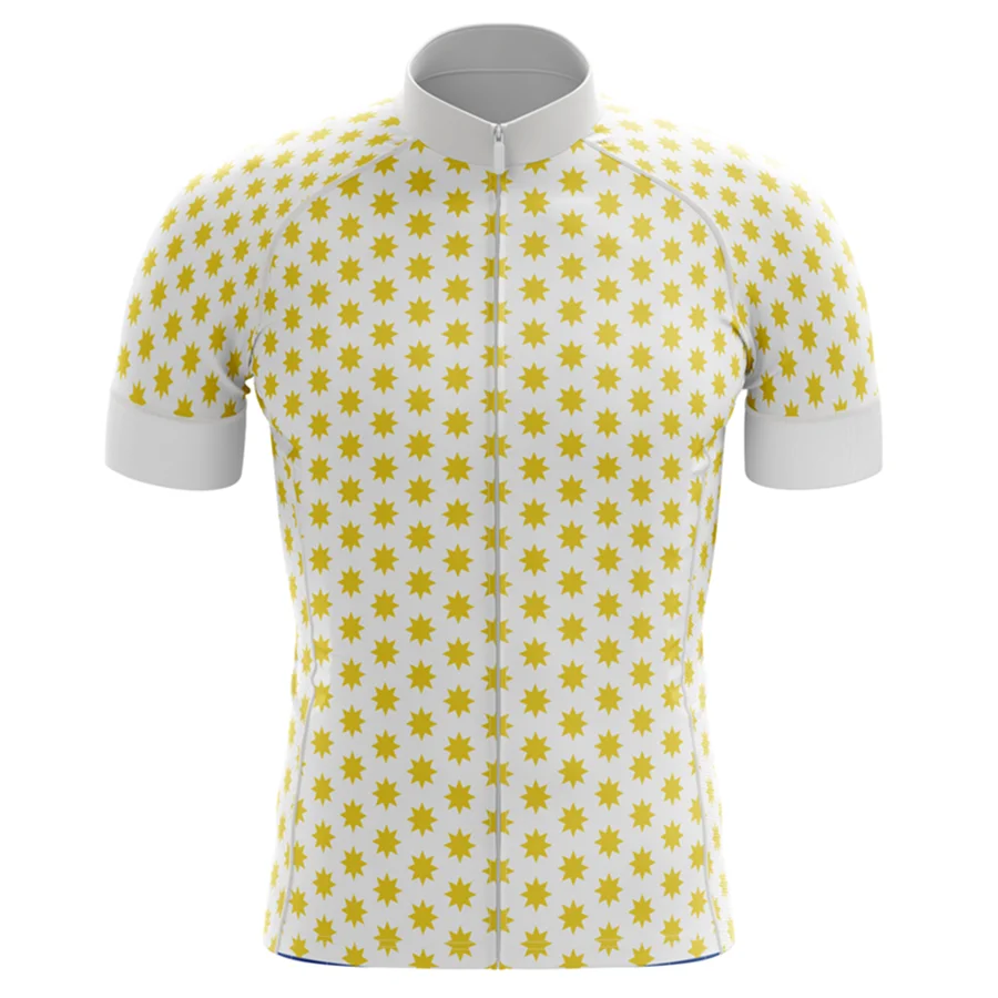 

HIRBGOD TYZ526-01 Colombia Casanare cycle jersey Men short sleeve bike jersey Comfortable cycling jersey Plus Size cycling wear, Cream-colored