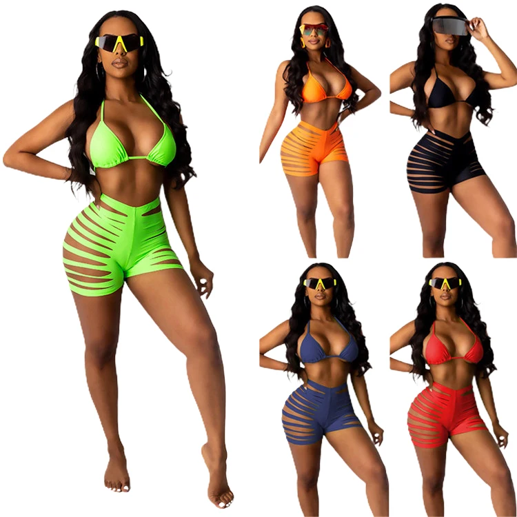 

High Quality Spot Wholesale Sale Shorts Summer Swimsuits 2021 Swimsuit Woman