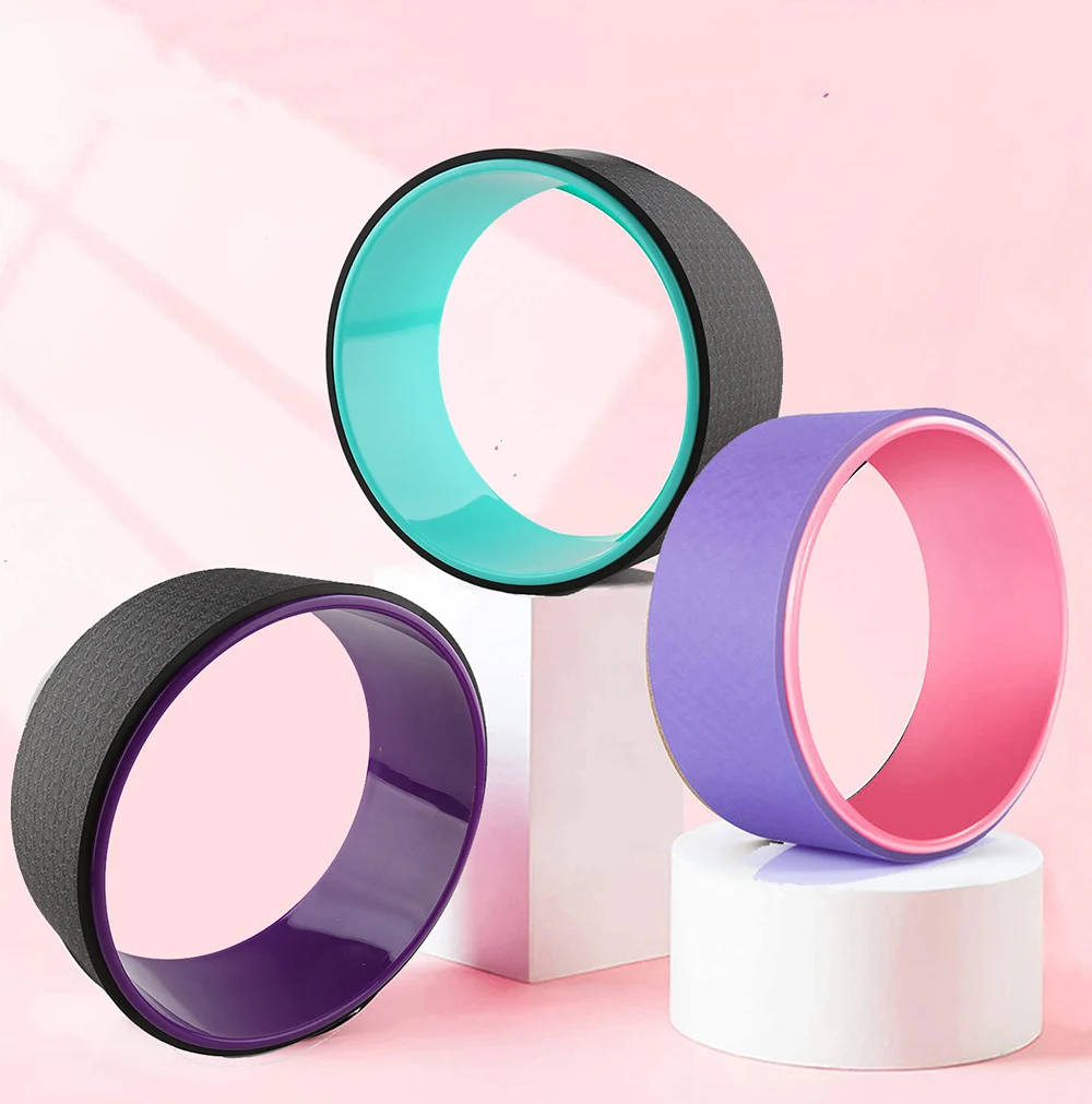 

Wheel Magic Gym Workout Back Training Tool Slimming Fitness Yoga wheel Pilates Ring