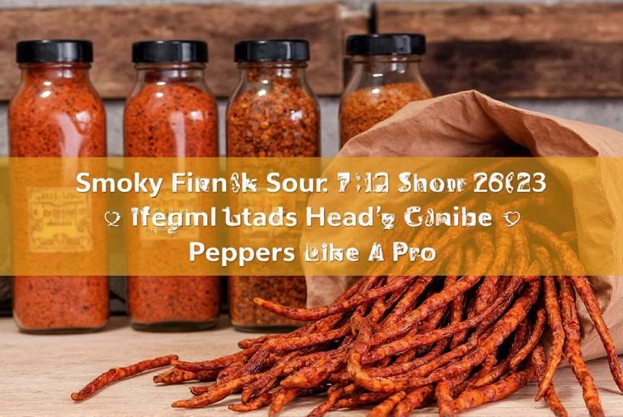 Dried Chipotle Peppers in a glass jar