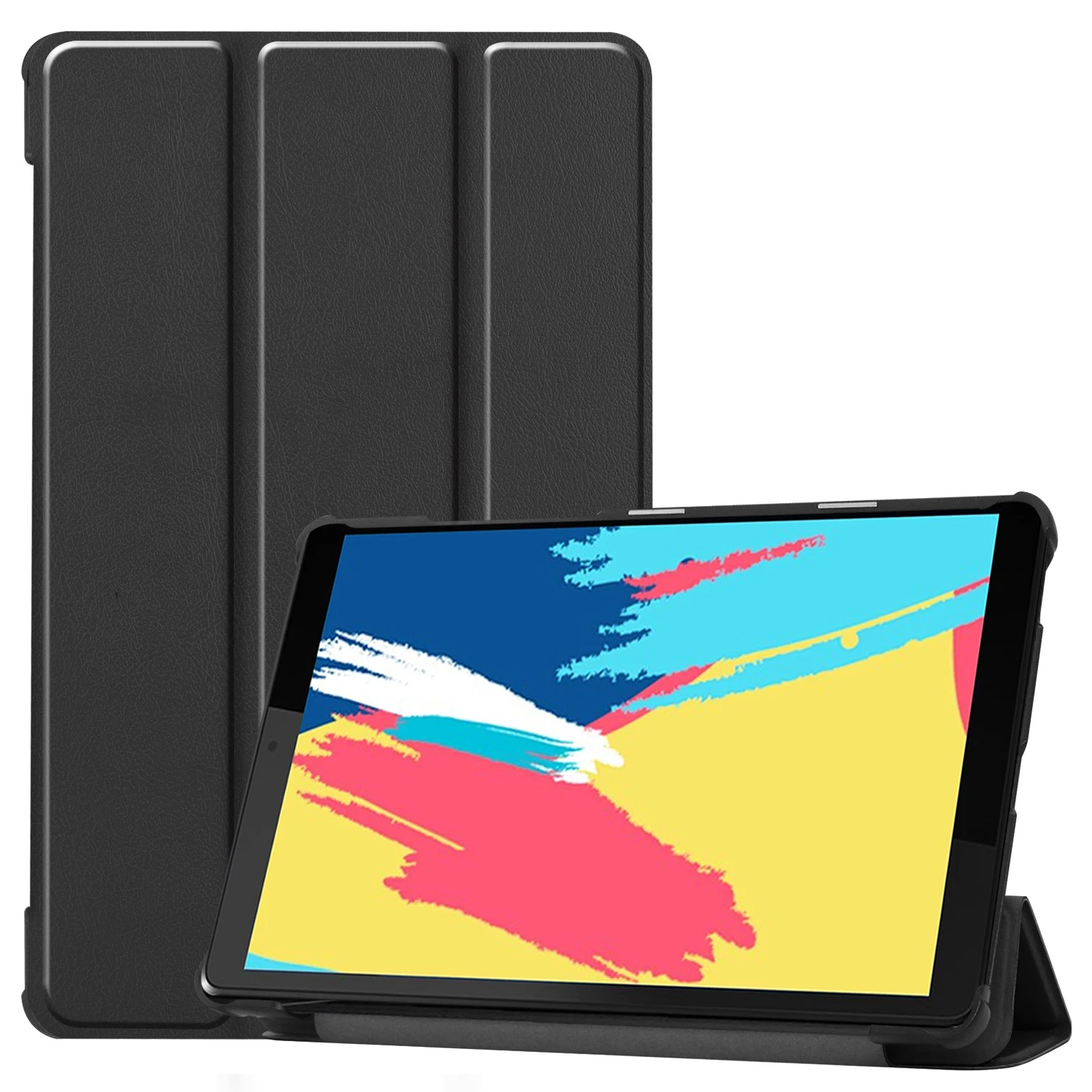 

Trifold Flip Tablet Case 8 Inch PU leather Tablet Cover For Lenovo Tab M8 FHD TB-8705F TB-8705N HD TB-8505F TB-8505X, Multi colors. customized color