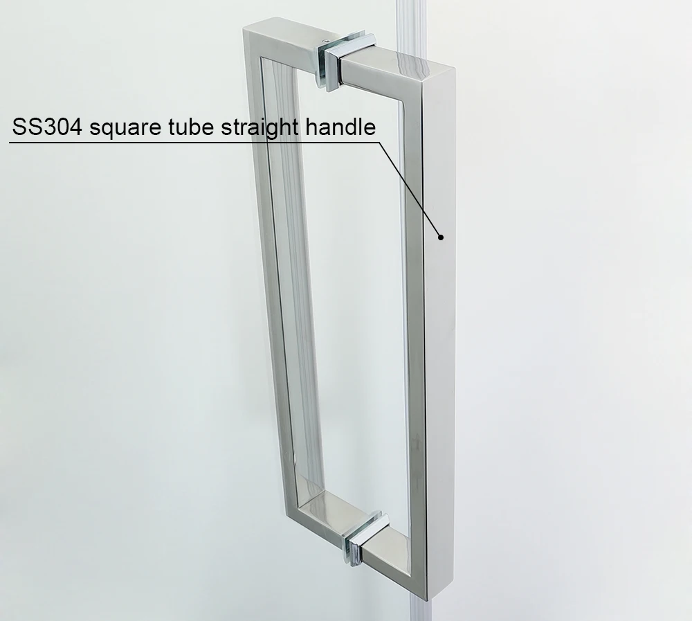 Wholesale stainless steel handle tempered glass shower rooms sliding doors