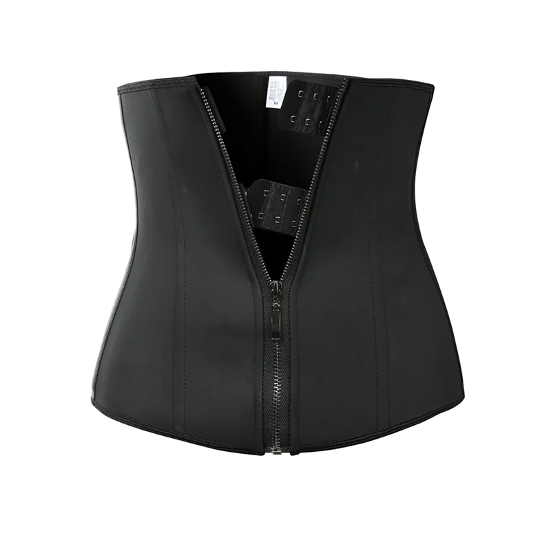 

Bandage Seamless Compression Zipper Waist Trainer Belt, Black