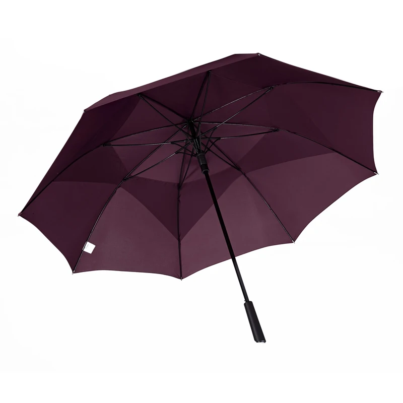 

Burgundy 60'' Big High Quality Windproof Umberella Blank Custom Cross Print Sport Straight Golf Umbrella for Rain