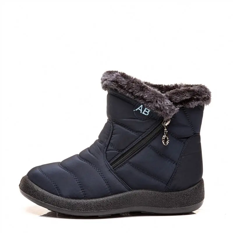 

Women Snow Boots Woman Waterproof Winter Boots New Original Wholesale Popular Comfortable Winter Pu Adult Rubber Ankle & Bootie, Customized color