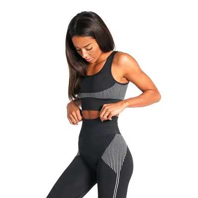 

New 4 sizes Apparel seamless bra legging gym clothes active wear sets