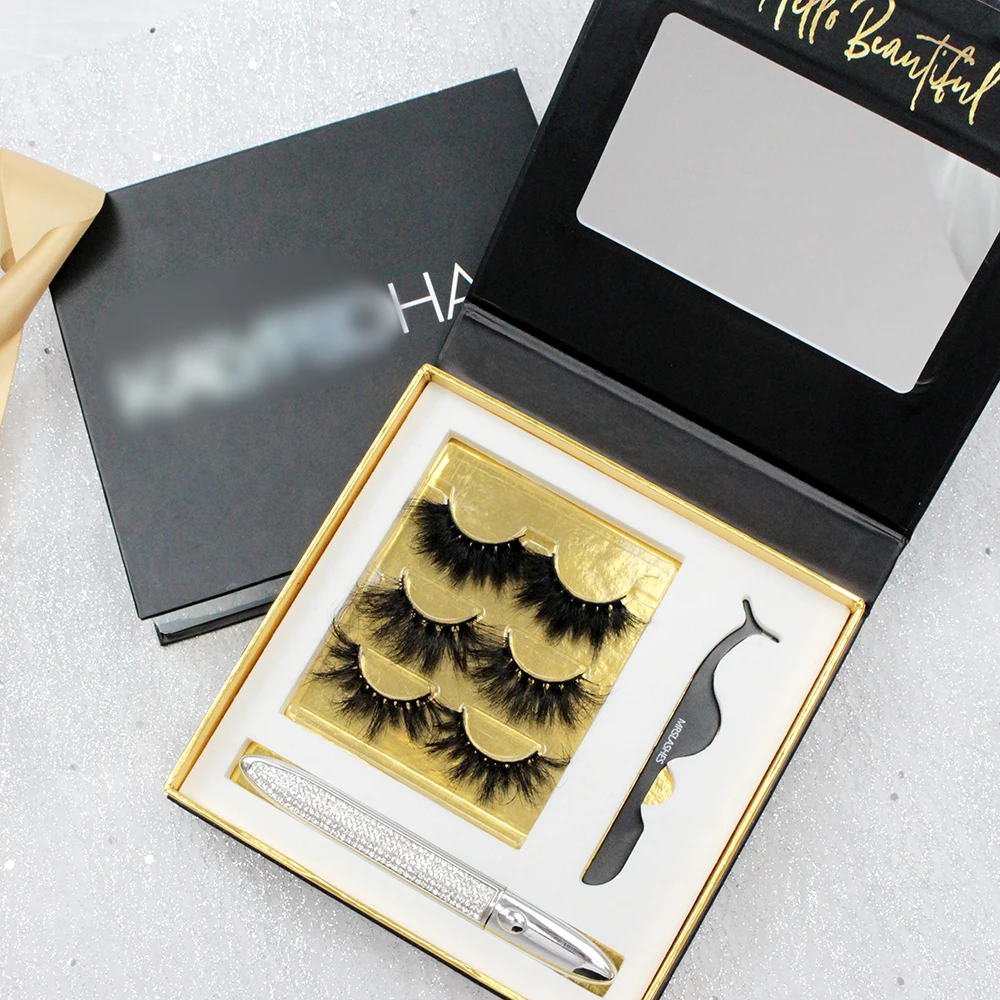 

Handmade False 3D Vegan Strip Lashes With Personalized Lash Packaging