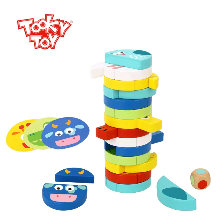 

2023 New creative kids games Wooden Stacking Game - Animal wooden toy for kids