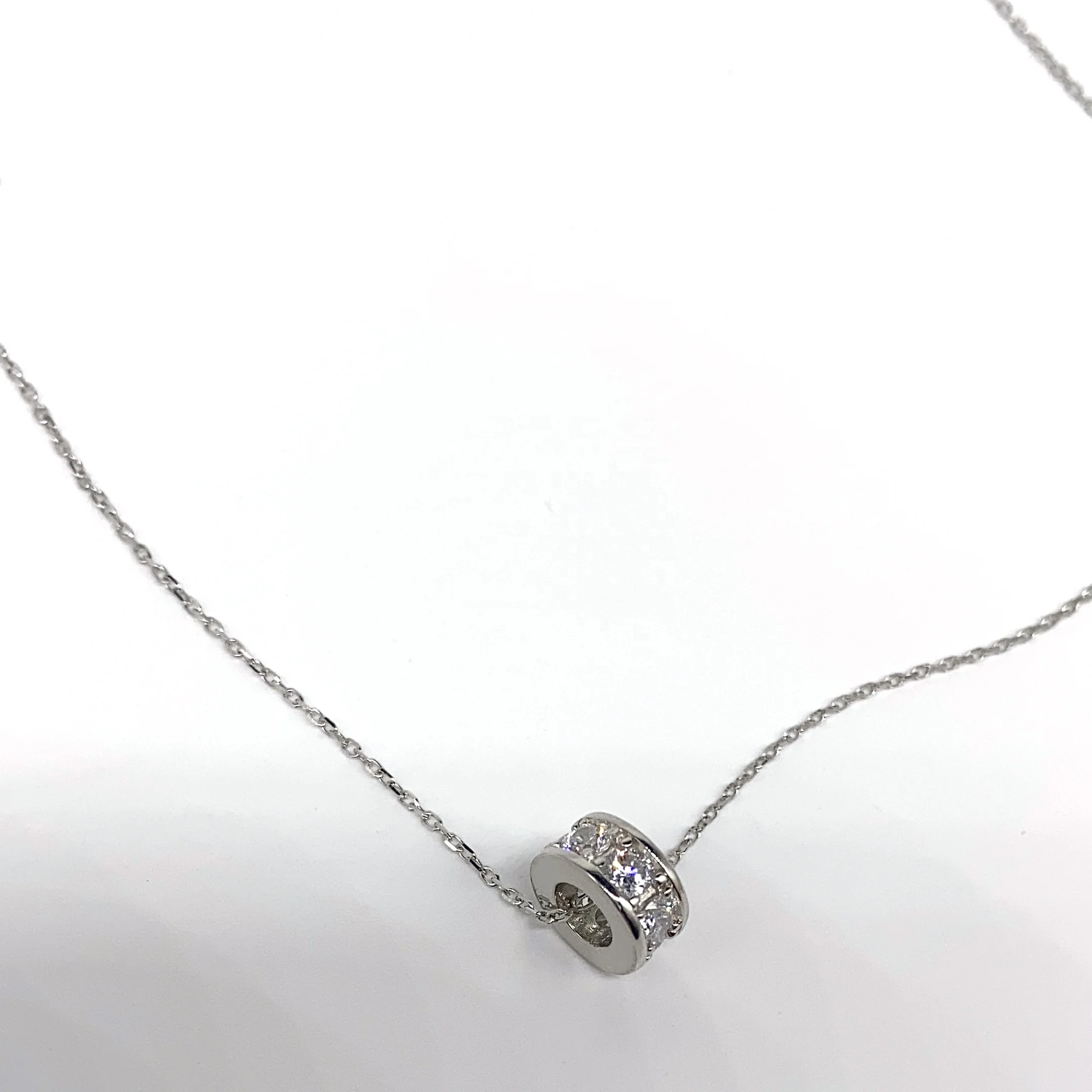 

Fashion Luxury jewelry silver s925 BVL Necklace, Silver color