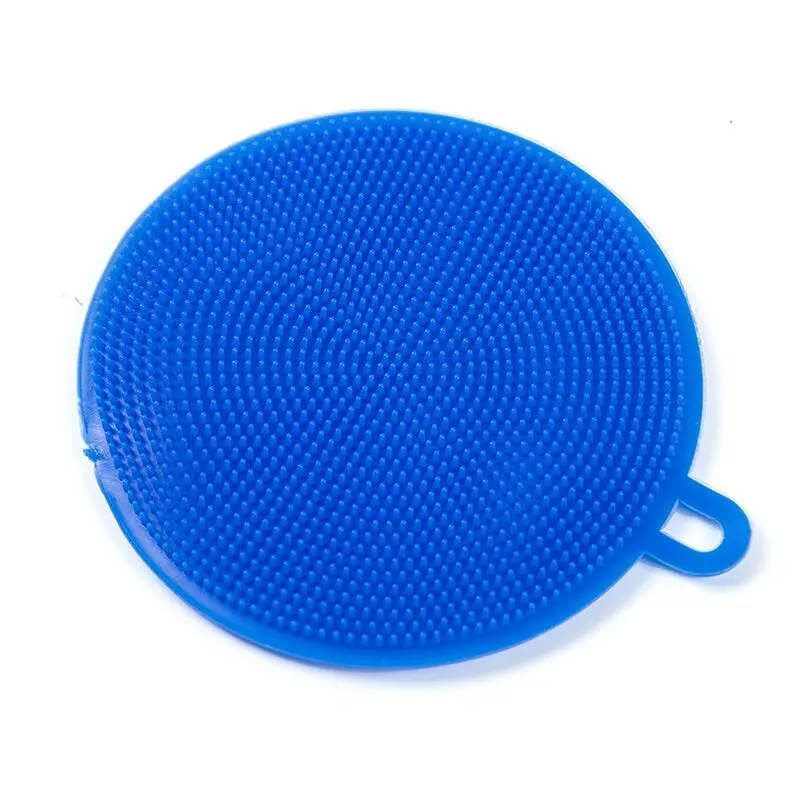 

2022 New Design Silicone Dish Brush Cleaning Plate Washing Pad Silicone Washing Dishes, Grey and green