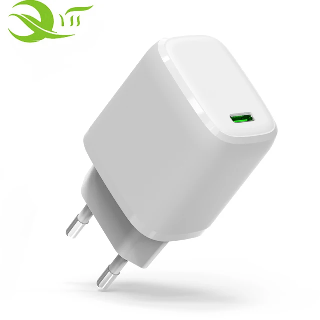 

5V 9V 12V 20W PD Type C Power Adapter Wall Charger Travel Plug with 6FT USB C to USB C Cable, White/black