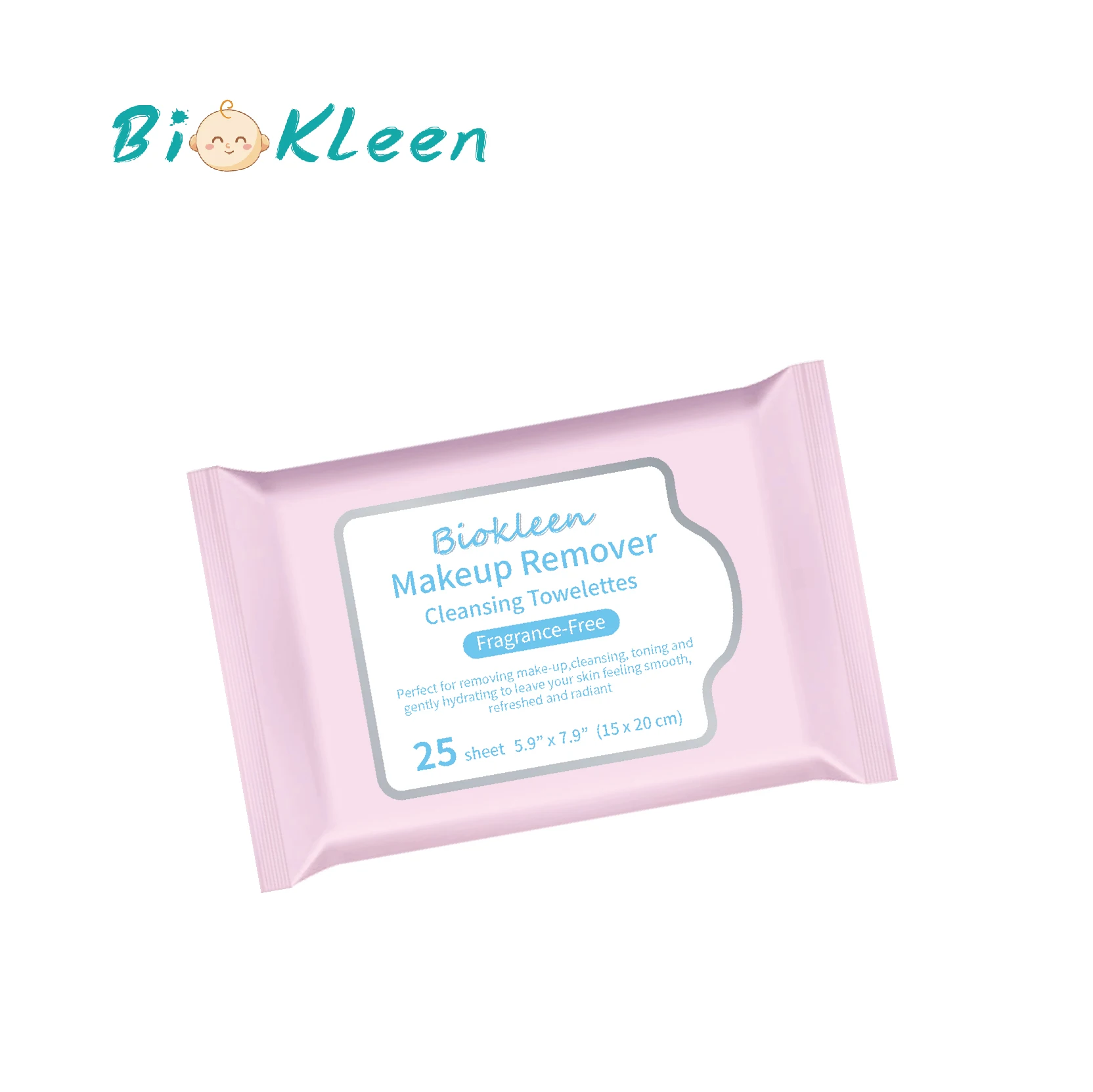 

Biokleen Custom Eye and Lip Organic Face Facial Wet Wipes Remover