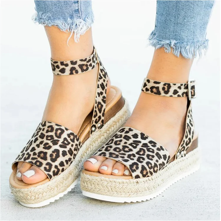 

Factory Wholesale Summer Design Flats Wedge Heels Platform Sandals For Women And Ladies, Black brown