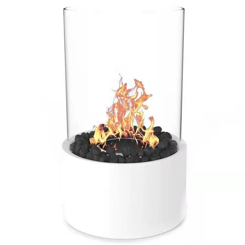 

Tabletop Fire Bowl Pot Indoor/Outdoor Portable Tabletop Fireplace Clean Burning Bio Ethanol Ventless Fireplace