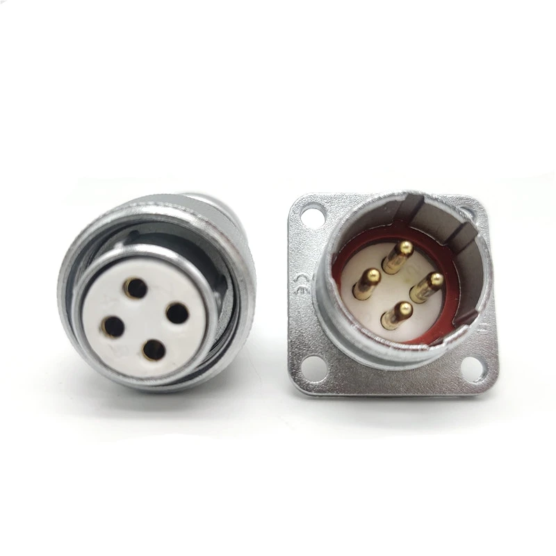 

Good quality high temperature resistance ceramic core 3pin 4pin 5pin metal round connector