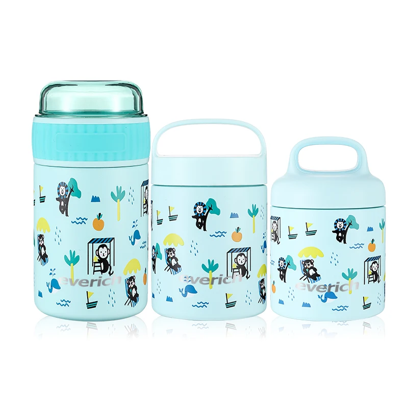 

2023 ODM Design Cute Kids Bpa Free Stainless Steel Insulated Food Jar with Snack Storage