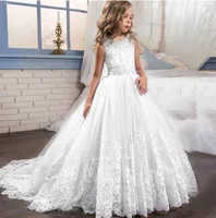 

Luxury design Wholesale Kids Wedding Event Ball Gown Fancy Princess sleeveless Prom Frock Beautiful Girl Party Dress LP-231