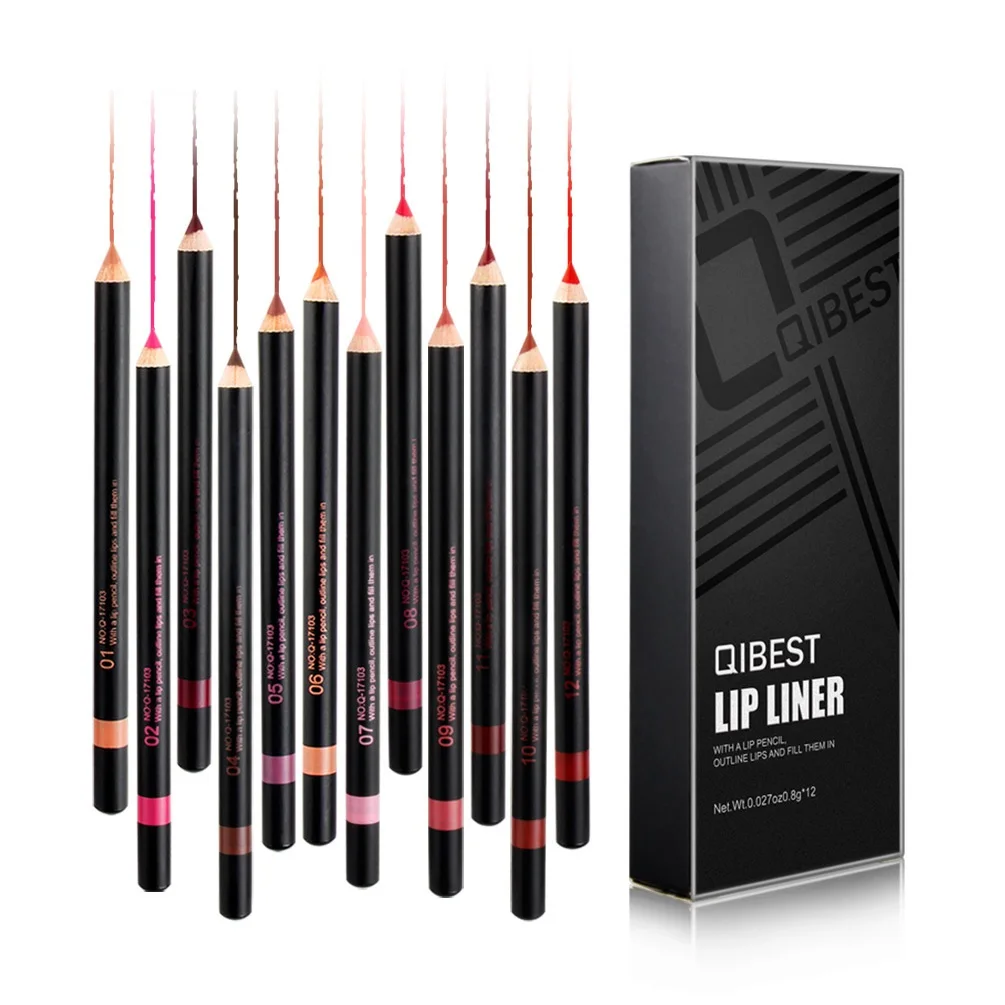 

12 Color Matte Brown Lip Liner Waterproof Long Lasting Moisturizing Sexy Lip Pencil Women Natural Lipstick Makeup Lip Cosmetics