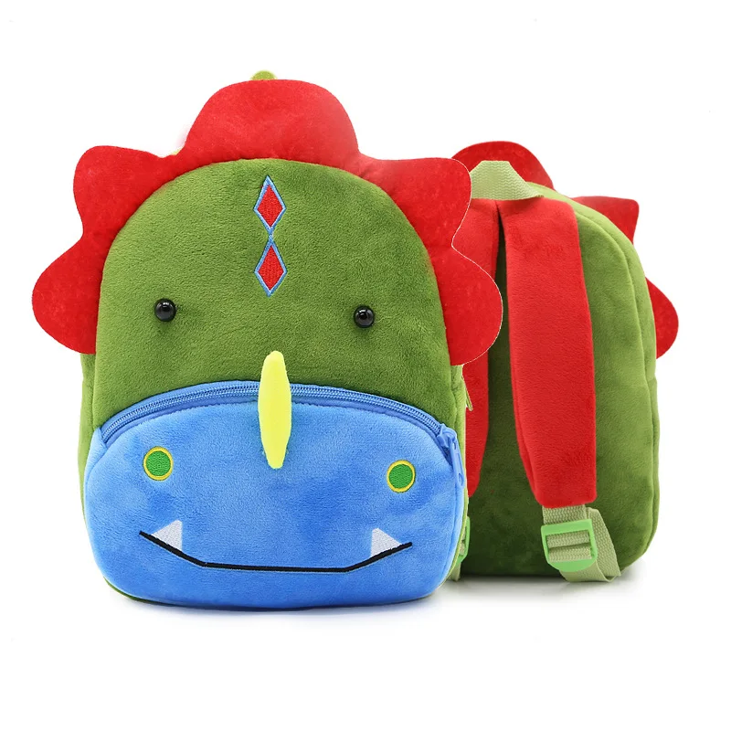 

Dinosaur Small Cute Animal 3D Soft Plush Backpack for Baby plush bag